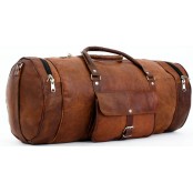TP2 SHIBAR VINTAGE™ Skórzana torba podróżna / weekendowa na ramię. Skóra naturalna. Rozmiar: 24"